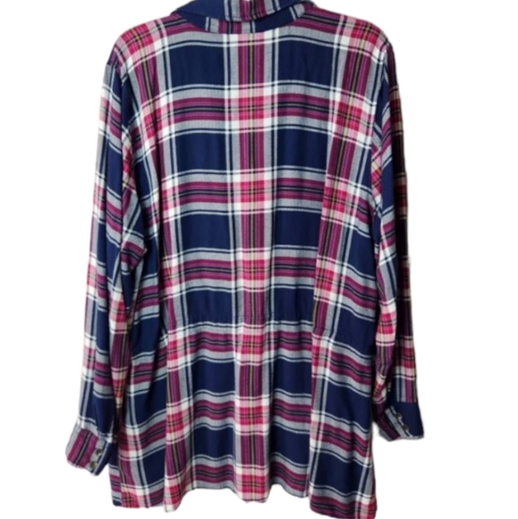 Lane Bryant Classic Button-Front Tie-Waist Tunic - Picture 5 of 7